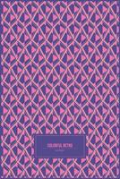 retro pattern of colorful purple pastel color with abstract shape vector