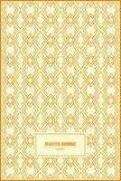 beautiful rhombus shape pattern wirh orange color combination vector