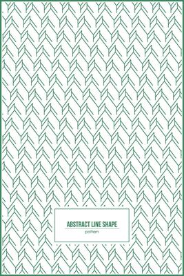 green line pattern with abstract shape