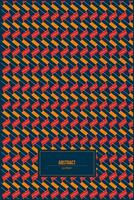 abstract pattern of dark retro style color vector