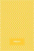 multiple rhombus holes pattern with yellow background vector