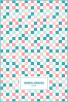 checkered pattern with colorful pastel style vector