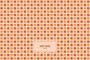 symmetrical simple rectangle pattern with retro orange dominant colors vector