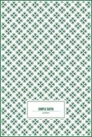 simple batik pattern with symmetrical shape vector