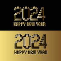 feliz año nuevo 2024 vector