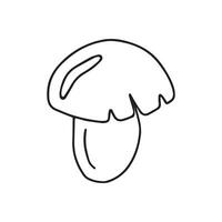 Hand drawn mushroom illustration. Isolated on white background vector