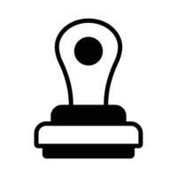 An icon of stamp in modern design style, ready to use vector