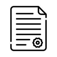 Check this beautifully design icon of agreement document in trendy style vector