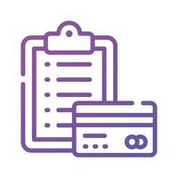 Check this amazing vector of credit card report, atm card details icon