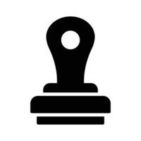 An icon of stamp in modern design style, ready to use vector