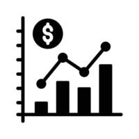 Bar chart and dollar coin representing the analysis and interpretation of financial data, financial data analysis vector