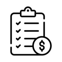 Financial checklist vector design in trendy style, editable icon