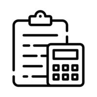 Financial plan icon in modern style, business accounting vector