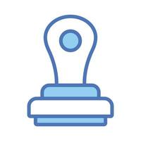 An icon of stamp in modern design style, ready to use vector