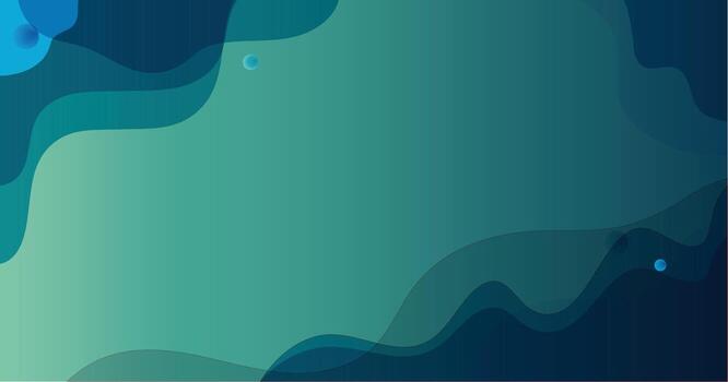 The background of the tech design is trendy and showcases a fluid pattern created by light waves in shades of bright blue and green vector