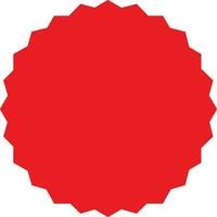 decorativo rojo Insignia o rojo precio etiqueta ilustración elemento. rojo precio Insignia ilustración. vector