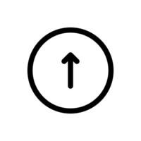 Simple Up Arrow icon. The icon can be used for websites, print templates, presentation templates, illustrations, etc vector
