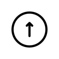 Simple Up Arrow icon. The icon can be used for websites, print templates, presentation templates, illustrations, etc vector