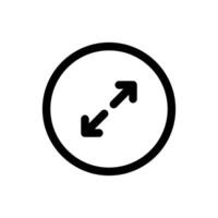 Simple Full Screen icon. The icon can be used for websites, print templates, presentation templates, illustrations, etc vector