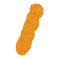 Wool yarns. Knitting tool. Hobby time, handmade things vector