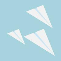 Paper airplanes designs vector leadership