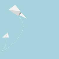 Paper airplanes designs vector leadership