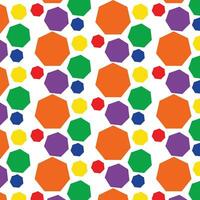Polkadot Colorfull Pattern Seamless Background Design vector