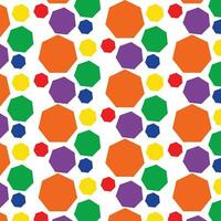 Polkadot Colorfull Pattern Seamless Background Design vector