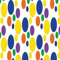 Polkadot Colorfull Pattern Seamless Background Design vector