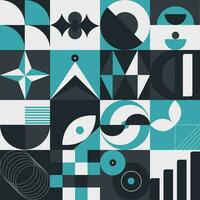 Abstract geometric pattern design in modern style. Vector illustration.