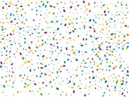 Holiday Rectangular Confetti. Light Rainbow glitter confetti background. Colored festive texture. vector