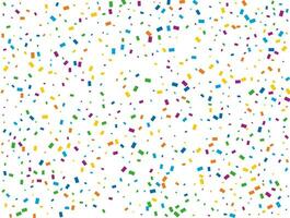 Holiday Rectangular Confetti. Light Rainbow glitter confetti background. Colored festive texture. vector