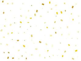 Light Golden Rectangles. Confetti celebration, Falling Golden Abstract Decoration for Party. Vector illustration