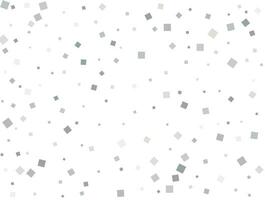 Gender neutral silver square confetti. Vector illustration