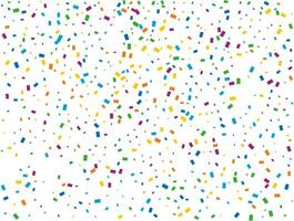 Holiday Rectangular Confetti. Light Rainbow glitter confetti background. Colored festive texture. vector