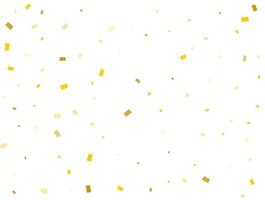 Light Golden Rectangles. Confetti celebration, Falling Golden Abstract Decoration for Party. Vector illustration