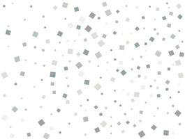 Gender neutral silver square confetti. Vector illustration