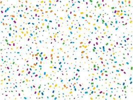 Holiday Rectangular Confetti. Light Rainbow glitter confetti background. Colored festive texture. vector