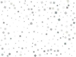 Magic silver square confetti. Vector illustration