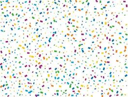 Holiday Rectangular Confetti. Light Rainbow glitter confetti background. Colored festive texture. vector