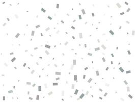 Modern Light silver Rectangular glitter confetti background. Confetti celebration, Falling Silver abstract decoration for party, birthday celebrate, anniversary or event, festive. vector