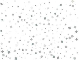 Gender neutral silver square confetti. Vector illustration