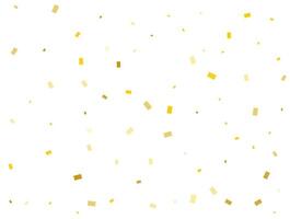 Light Golden Rectangles. Confetti celebration, Falling Golden Abstract Decoration for Party. Vector illustration