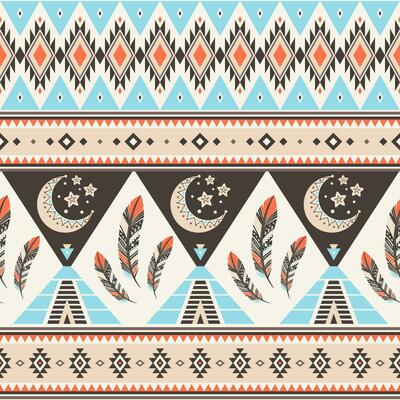 Tribal geometric seamless pattern.