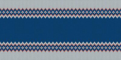 Knitwear template with empty place for text. Wide background. vector