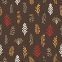 Seamless pattern with fir branches vector