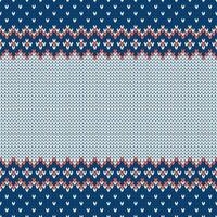 Knitwear seamless texture. Template with empty place for text. vector