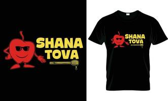 Rosh hashanah t-shirt design template vector