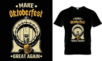 Oktoberfest alemán regalos t camisa diseño modelo vector