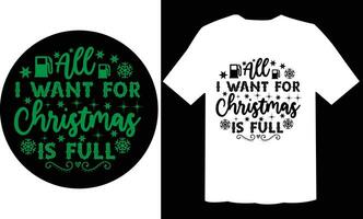 All I Want For Christmas Is Full Ornament T Shirt File vector